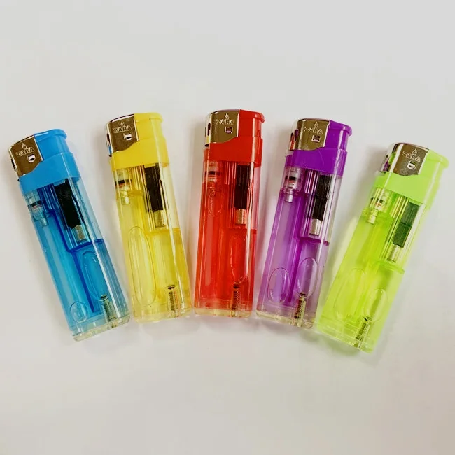 Premium Electronic Transparent Slim Cigarette Lighters