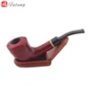 Futeng Brand Red sandalwood Beautiful pattern Hard Base Wooden Tobacco Smoking Pipe Wood