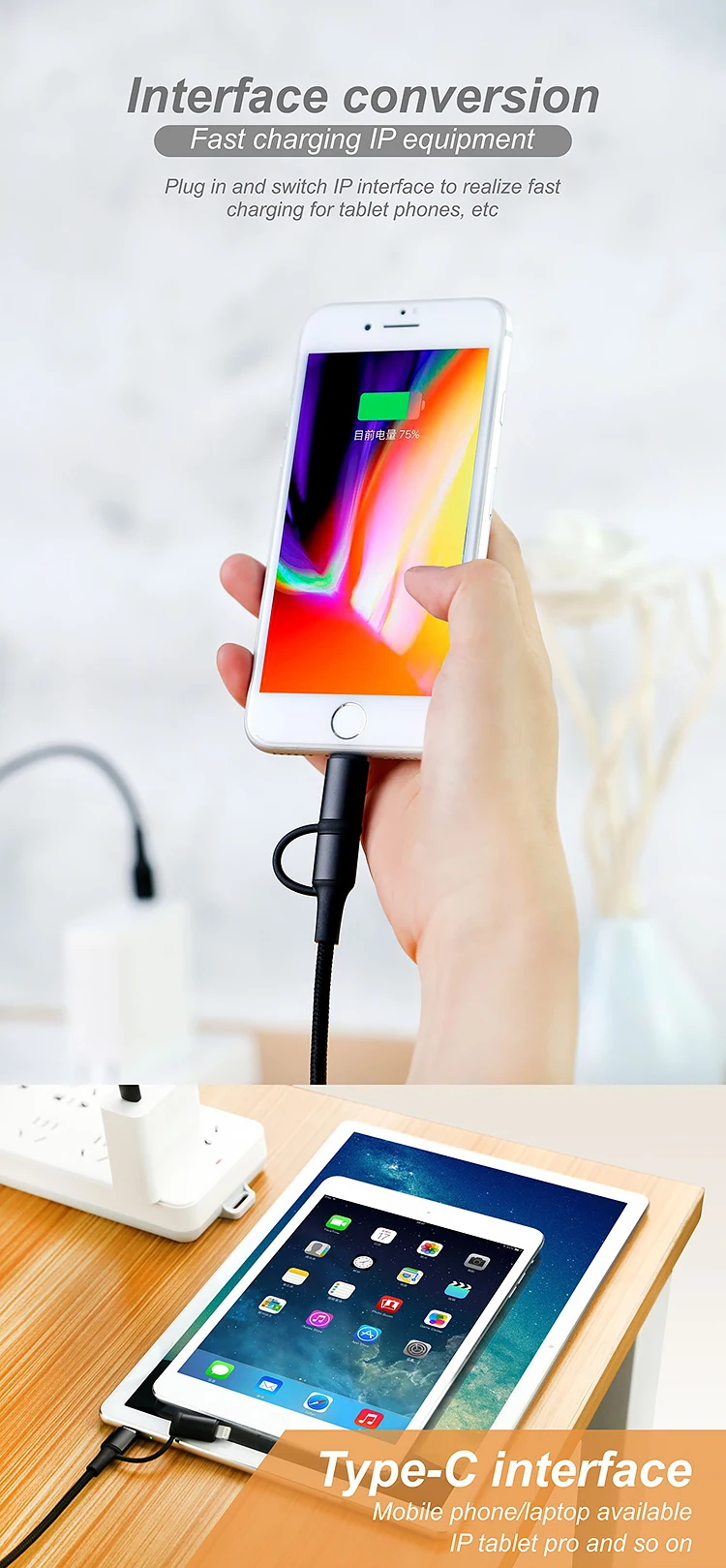 Wholesale Fast Charging usb type-c 1M Bulk Pack Usb Cable data cable for iPhone Charger cable - ANKUX.COM