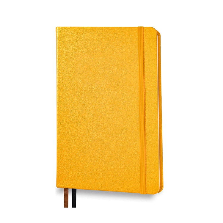 
Wholesale cheap custom printing leather journal inner page design notebook planner with elastic band 