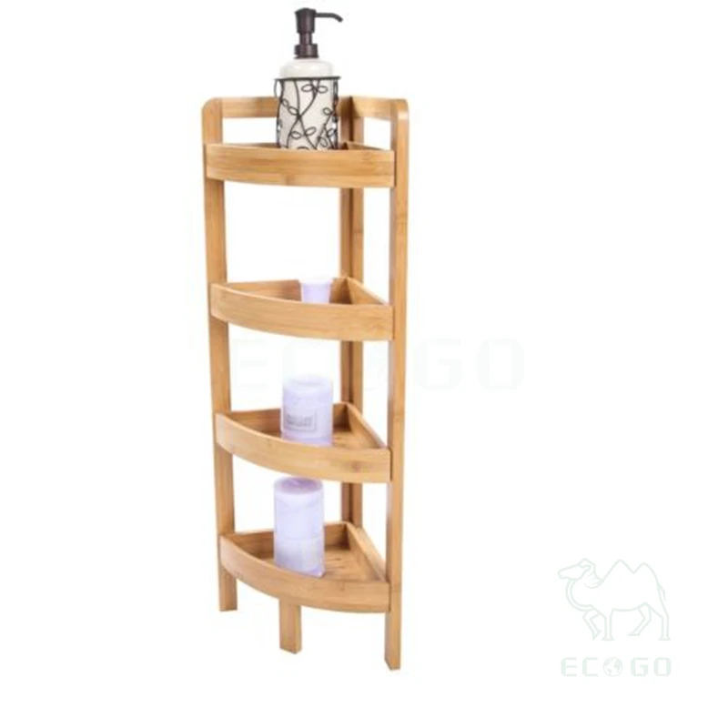 Bamboo Wood 4 Tier Corner Shelf,Corner Display Shelf Buy Bathroom