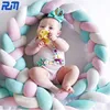 Breathable Soft Mesh Braided Sleep Infant Bedding Protection Bed Bumper For Boys And Girls