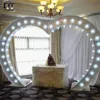 DT LED Illuminated Heart Shaped Wedding Arch Wholesale In China