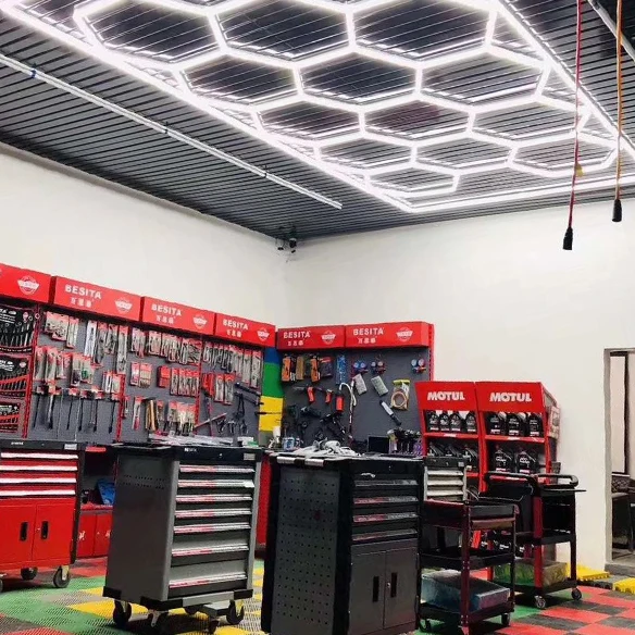 ST1028 552W hive design ceiling light for the car shop lighting for car workshop equipment