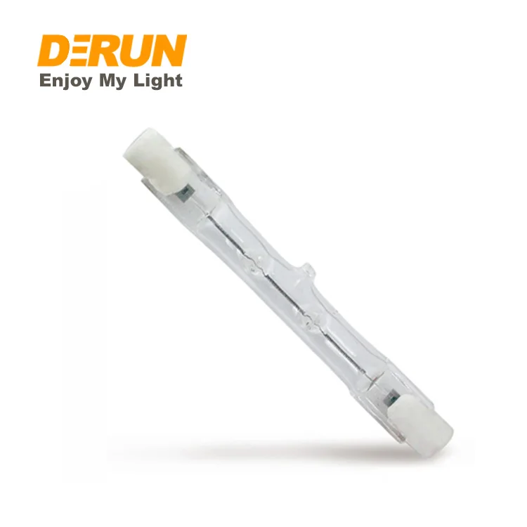 2220lm 120W J78 R7S Clear Quartz Glass Halogen Linear Tube Lamp equal to 150W Incandescent Bulbs , HAL-R7S