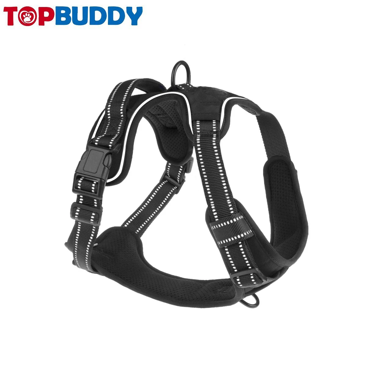 Factory Direct No Pull Custom Harness Dog Easy Walk Nylon Dog Pet Harness For Walking Reflective