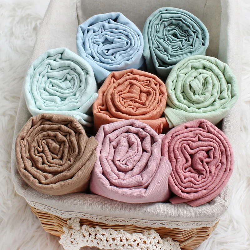 Solid Organic 100 Cotton Muslin Blanket Baby Swaddle Wrap For Autumn