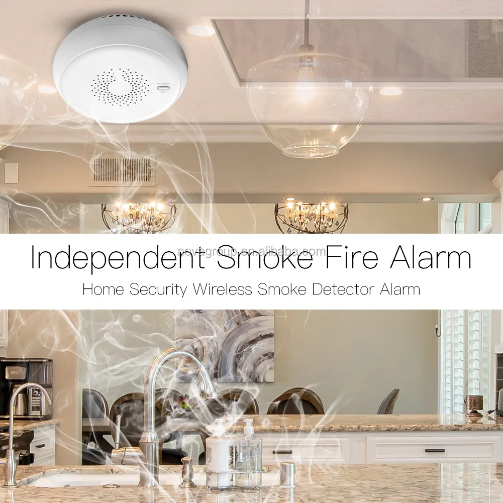 zigbee Smart Smoke Sensor APP Notification Alerts Home Alarm Security Detector - ANKUX.COM