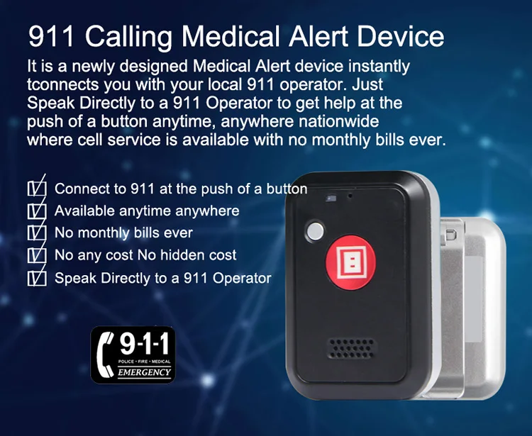 Life Saving Senior Medical Alert System Sos Alarm Button One Touch Speak To 911 Operator Buy Medical Alert System Sos Alarm Sos Alarm Button Product On Alibaba Com