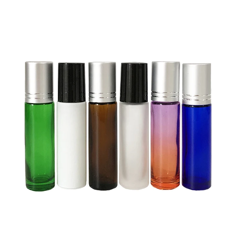 Wholesale 6ml 8ml 10 Ml Clear Glass Roller Bottles With Glass Roll On 