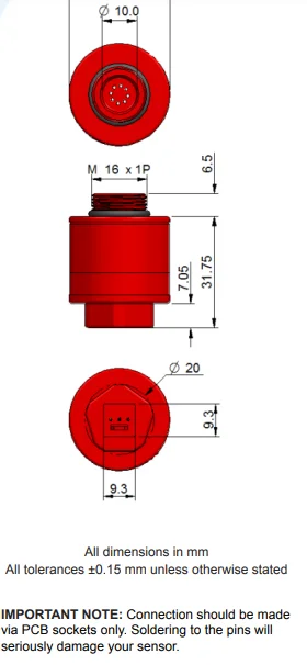Oxygen Sensor AO2 PTB-18.10 A02 PTB-18.10 AO2 Oxygen Sensor Gas Detector Sensor - Free Shipping