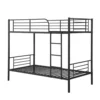 Loft Fast Hotel Double Decker Bunk Bed for Kids Adult custom popular curtain metal steel hostel dormitory bunk bed