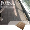 Foshan Rucca DIY Decking Tiles Waterproof WPC Deck Tiles 300*300mm Wood Plastic Flooring Interlocking DIY Tiles