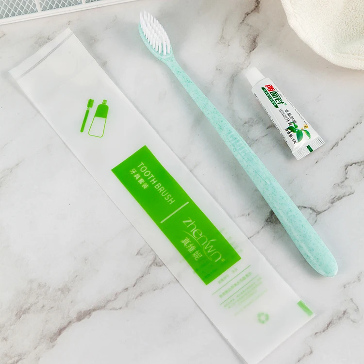 Hotel Amenities Customization Disposable Dental Kit Hotel Toothbrush