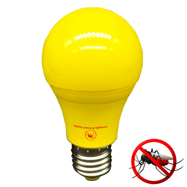 led anti electric mosquito repellent  yellow light bulb for insect repellent lamp 9w E27