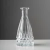 Nordic style transparent mini crystal clear Glass flared flower Vase for wedding decor