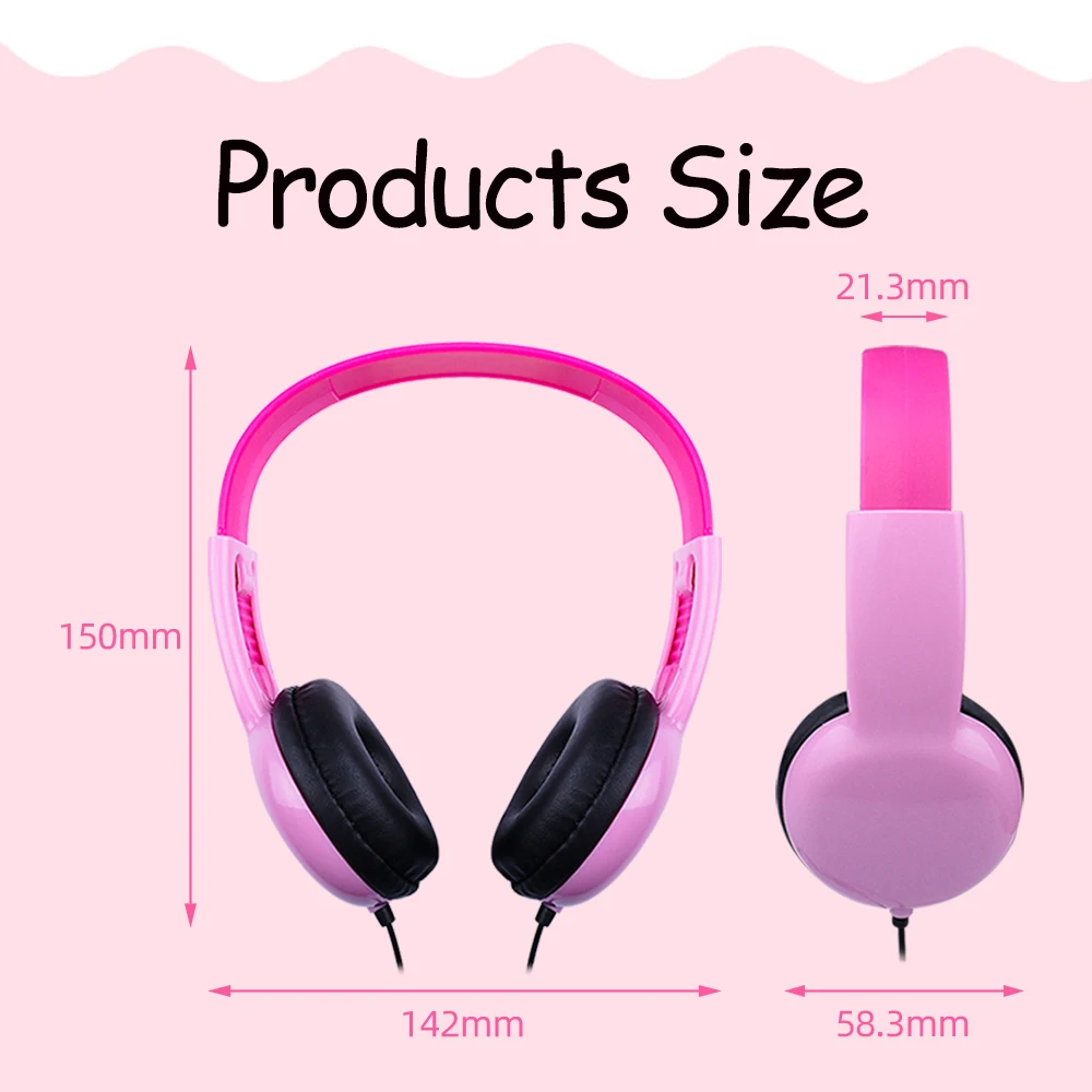 P03 3.5mm Free Sample Headset Wired On Ear Headphones For Kids ...