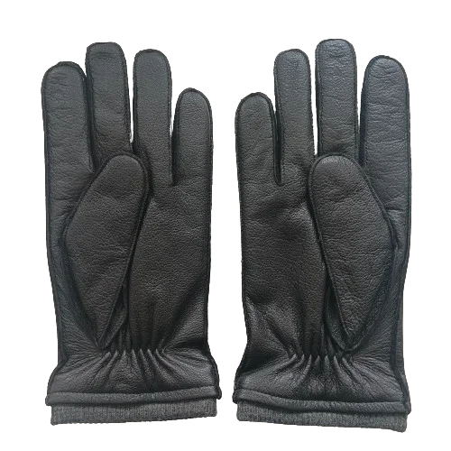 M&H Genuine Sheepskin Leather Gloves For Men - Winter Warm Driving & Motorcycle Gloves - View #8