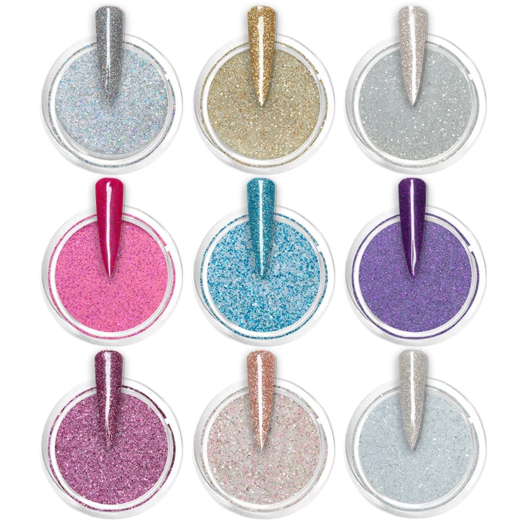 free sample private label pure glitter color kds acrylic powder for nails