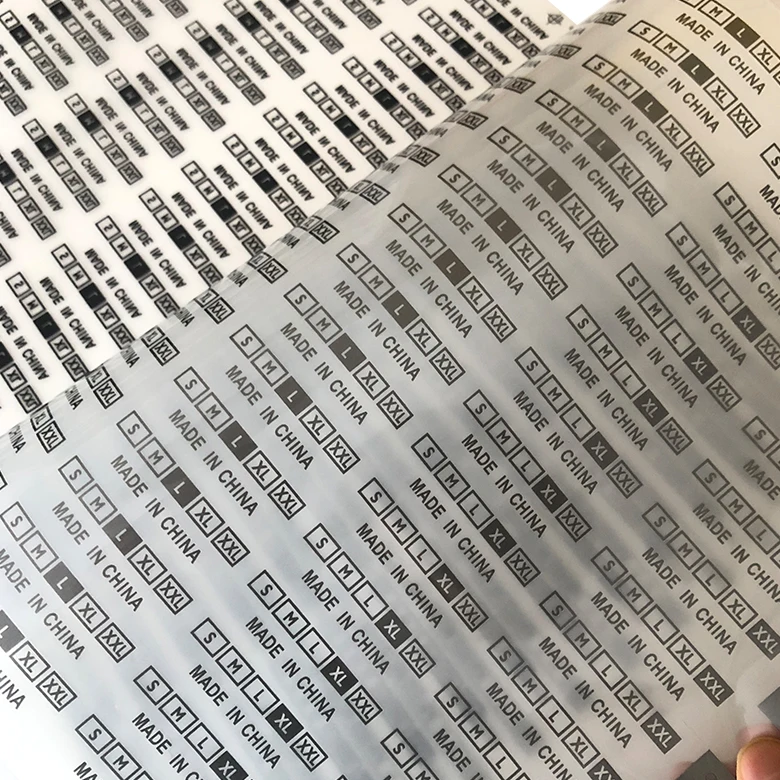 Custom screen printing heat transfer paper for t shirt