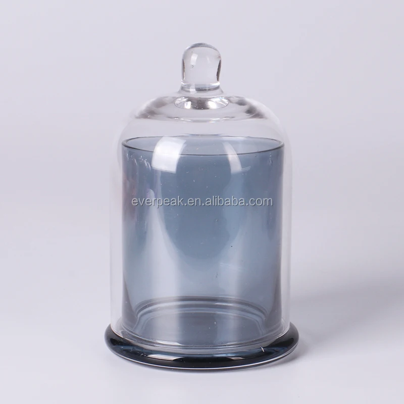 Oem Factory Wholesale Elegant Fancy Candles Empty Jars With Clear Glass