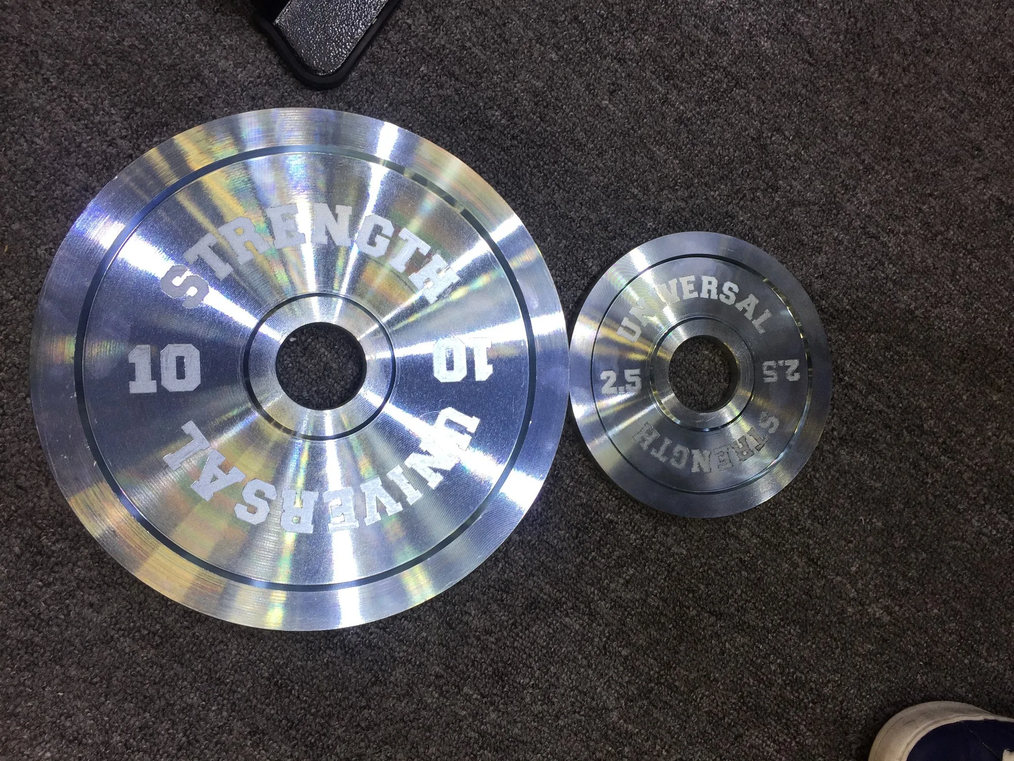 Gym Weight Plate Powerlifting Nickel Plated Calibrated Weight Plate