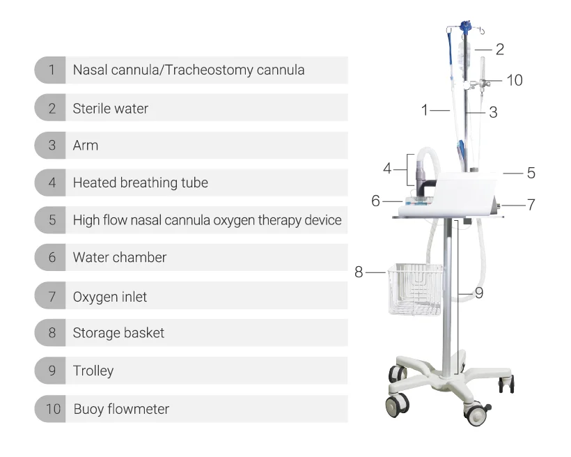 high flow humidified oxygen