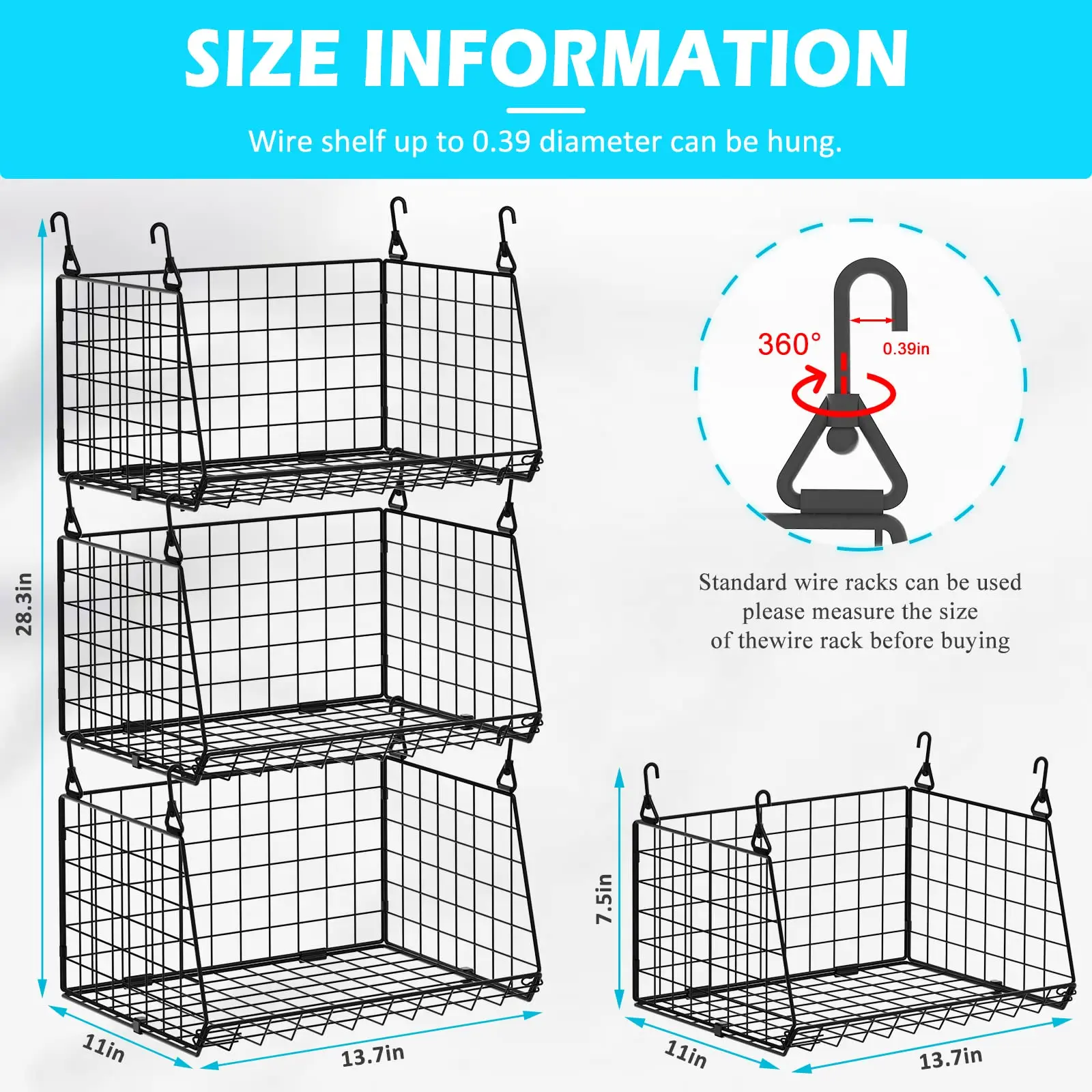 Wrought Iron Bathroom Portable Foldable Hamper Clothing Collapsible