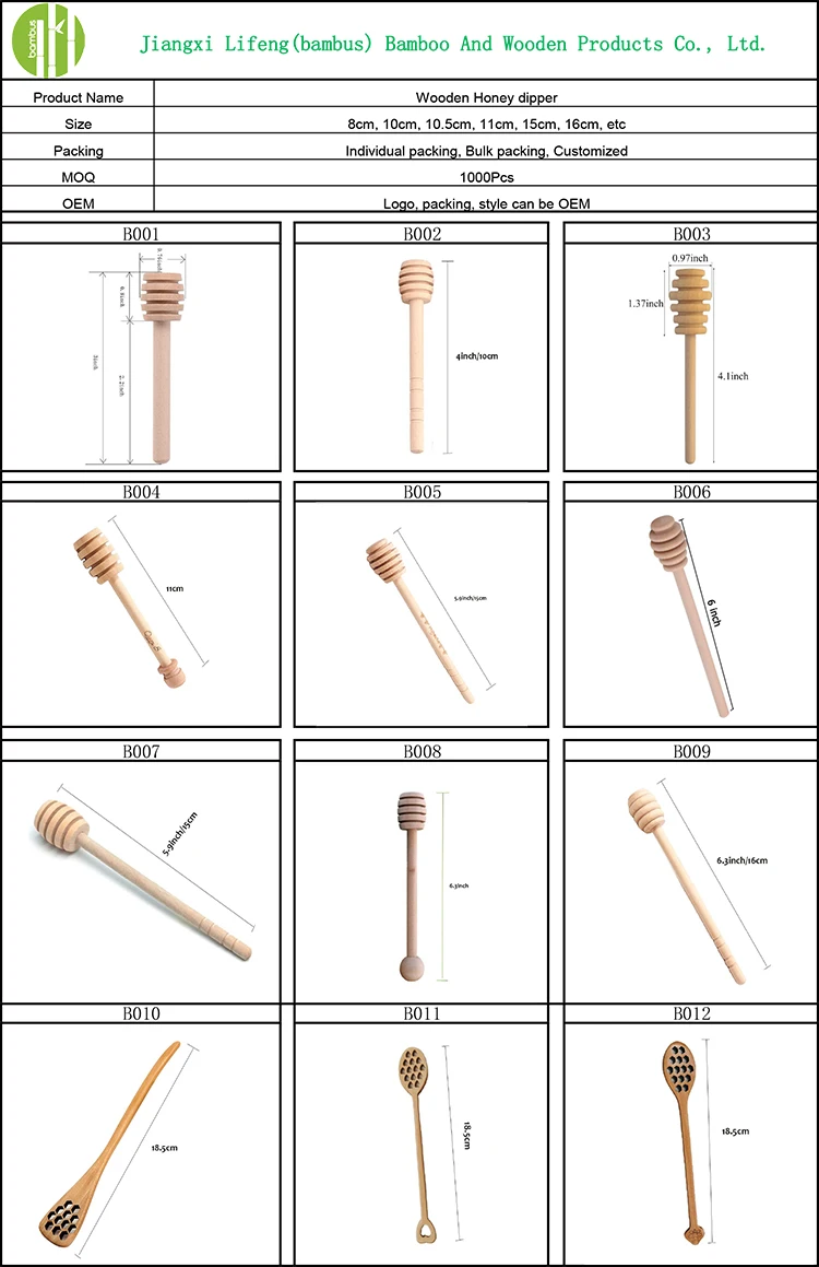 Wooden honey dipper 