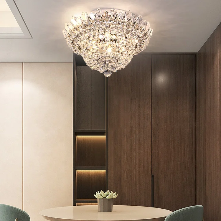 classic indoor decorative flush mount living room bedroom modern crystal led ceiling lights
