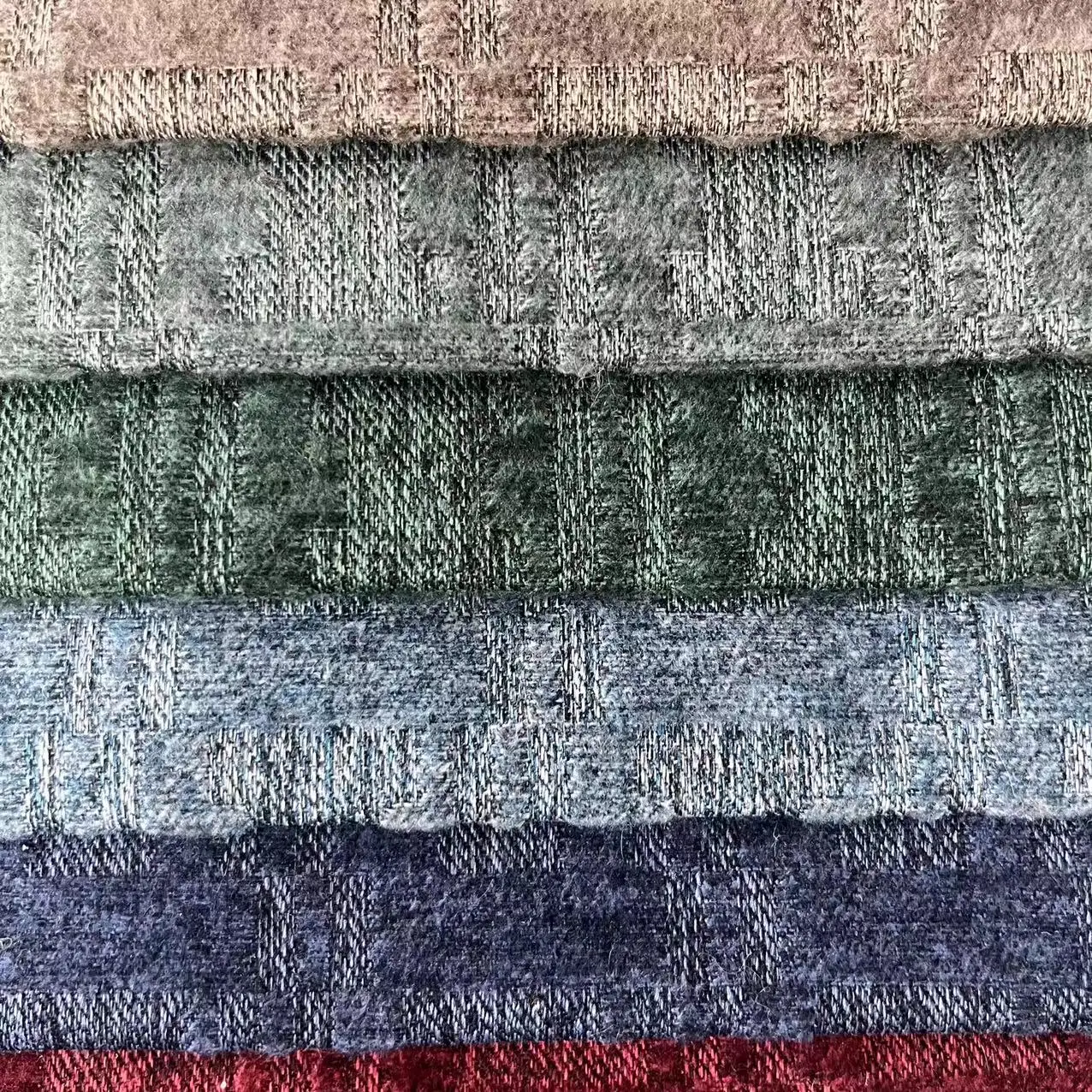 红日纺织新设计制造商亚麻沙发面料家用纺织品涤纶人造亚麻面料