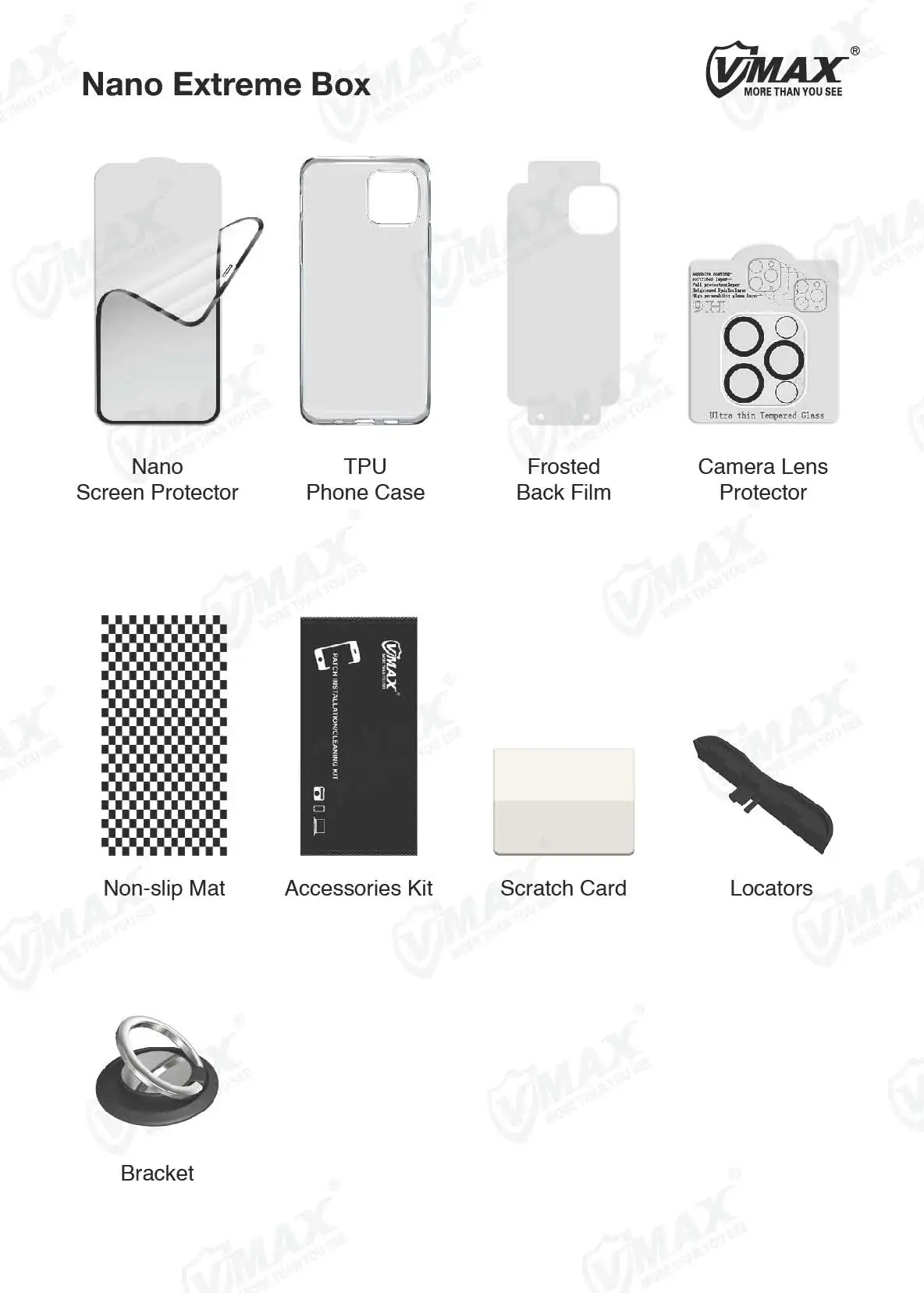 3 In 1 Full Phone Protection Set For Iphone 14 13 12 Pro Max 3d Screen