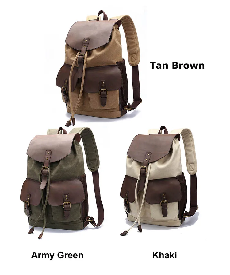 canvas casual backpack
