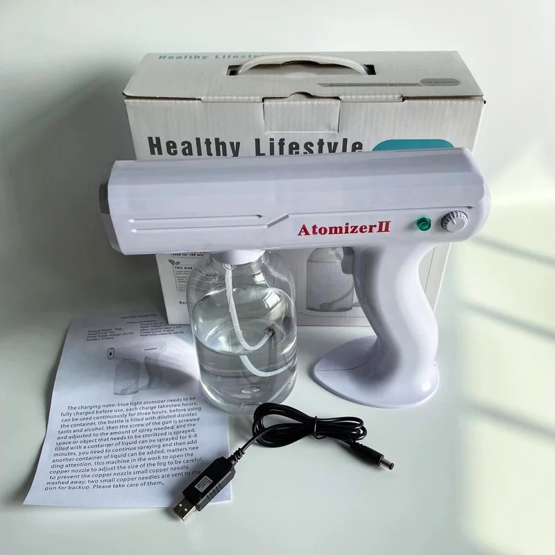 Blue Ray Nano Steam Sprayer Gun And Nano Spray Gun Rechargeable Nano