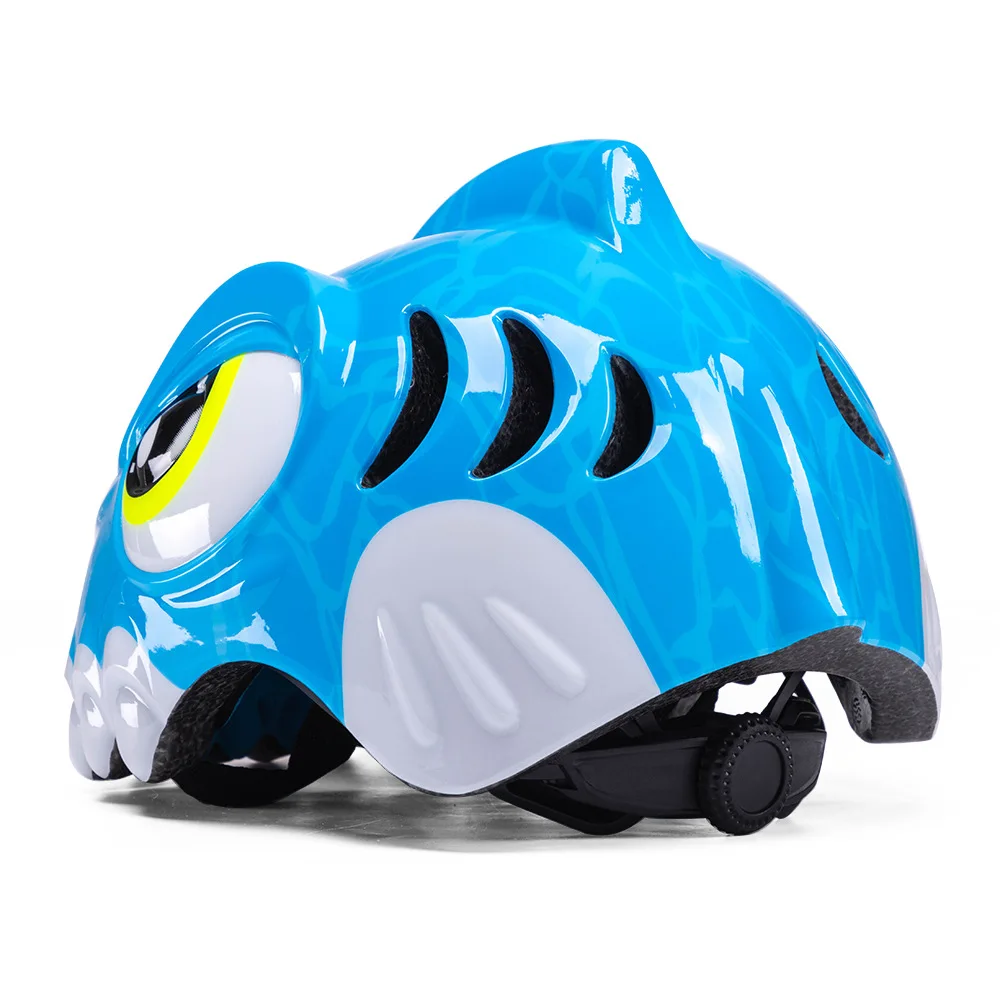 product childrens bicycle riding roller skating balance bike anti fall shark safety helmet pceps material universal season-1