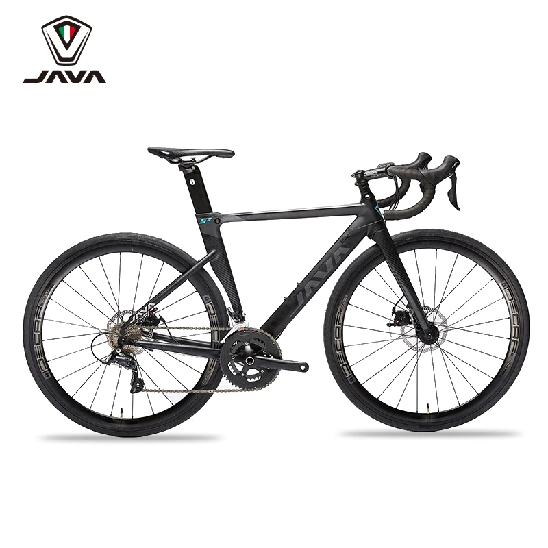 JAVA SILURO 3 18-Speed Carbon Fiber Road Bike for Adults with
