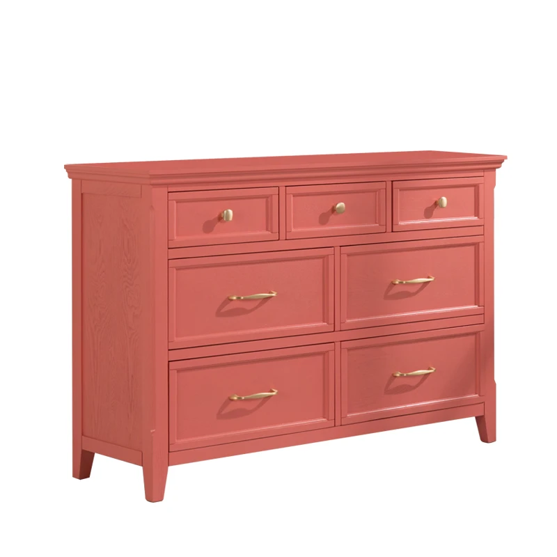 
chest of drawer wooden display cabinet solid wood antique furniture Storage Cabinet With 7-drawers 