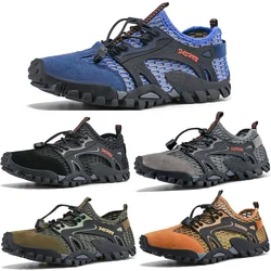 Men Quick Drying Water fishing Shoes Outdoor Hiking Shoes Breathable Mesh hiking shoes waterproof