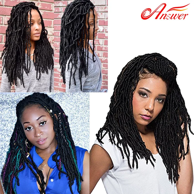 Long Soft Dread Lock Faux Locs Crochet Hair Extensions Dread Lock Synthetic Braiding Hair Nu