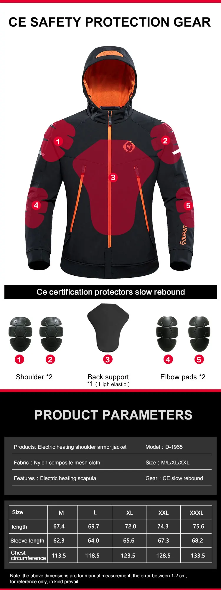 electric motorcycle jacket
