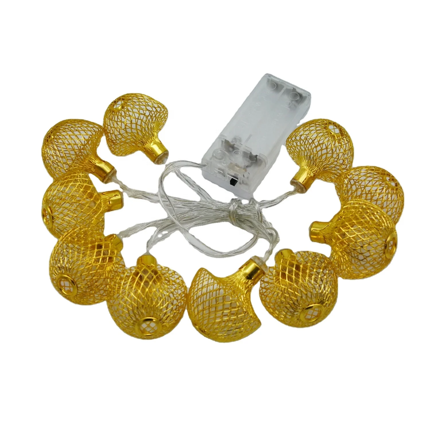 Wholesale Price Indoor Decoration Golden Lantern LED Garland String Light