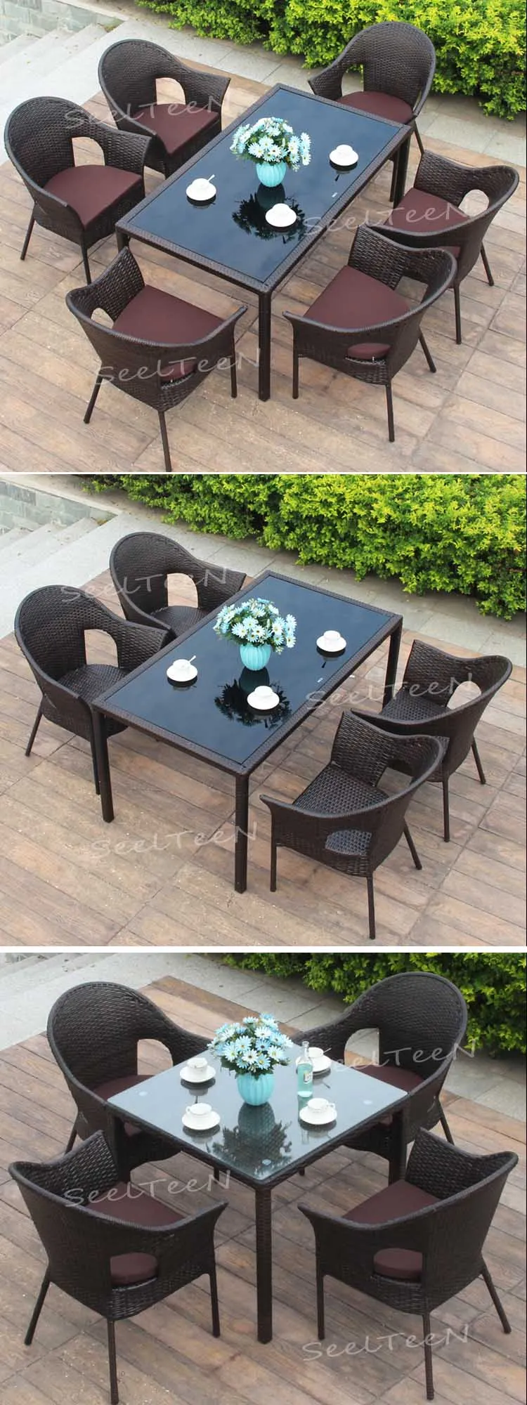 Hotel patio garden sets rattan designed outdoor patio furniture