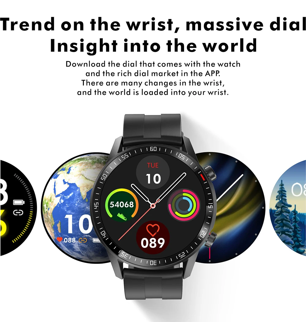 Smart Watch Q88 Smart Watch Customized Wallpaper Full Round Screen ...