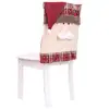New Christmas decoration supplies home decoration chair set restaurant hotel square Santa Claus stool decoration