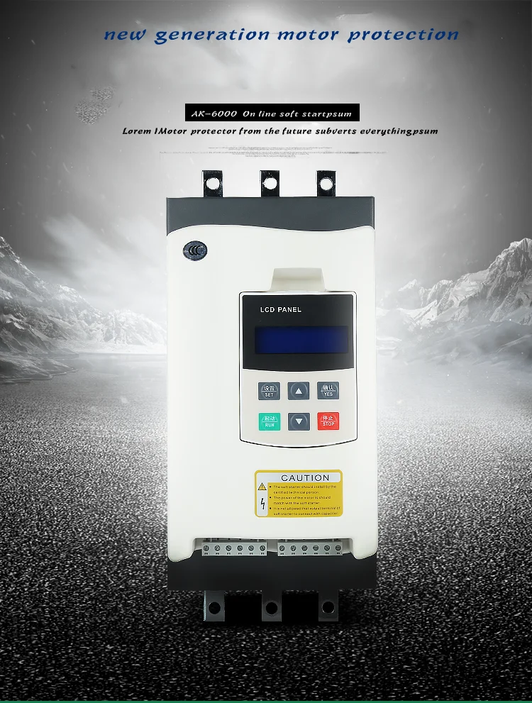 Single Phase Motor Soft Starter For 11kw 50hz/60hz Soft Motor Starter For Pump Controller Panel