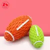 Pet Bite Squeak Ball Chew Toy Football Shoed Molar Toy for Puppy Teeth Training Products Pet Dog Duraball Interactive Ball Toys