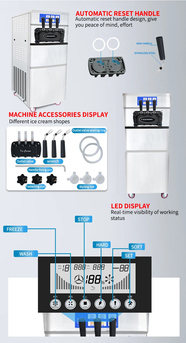 ice cream machine supplies