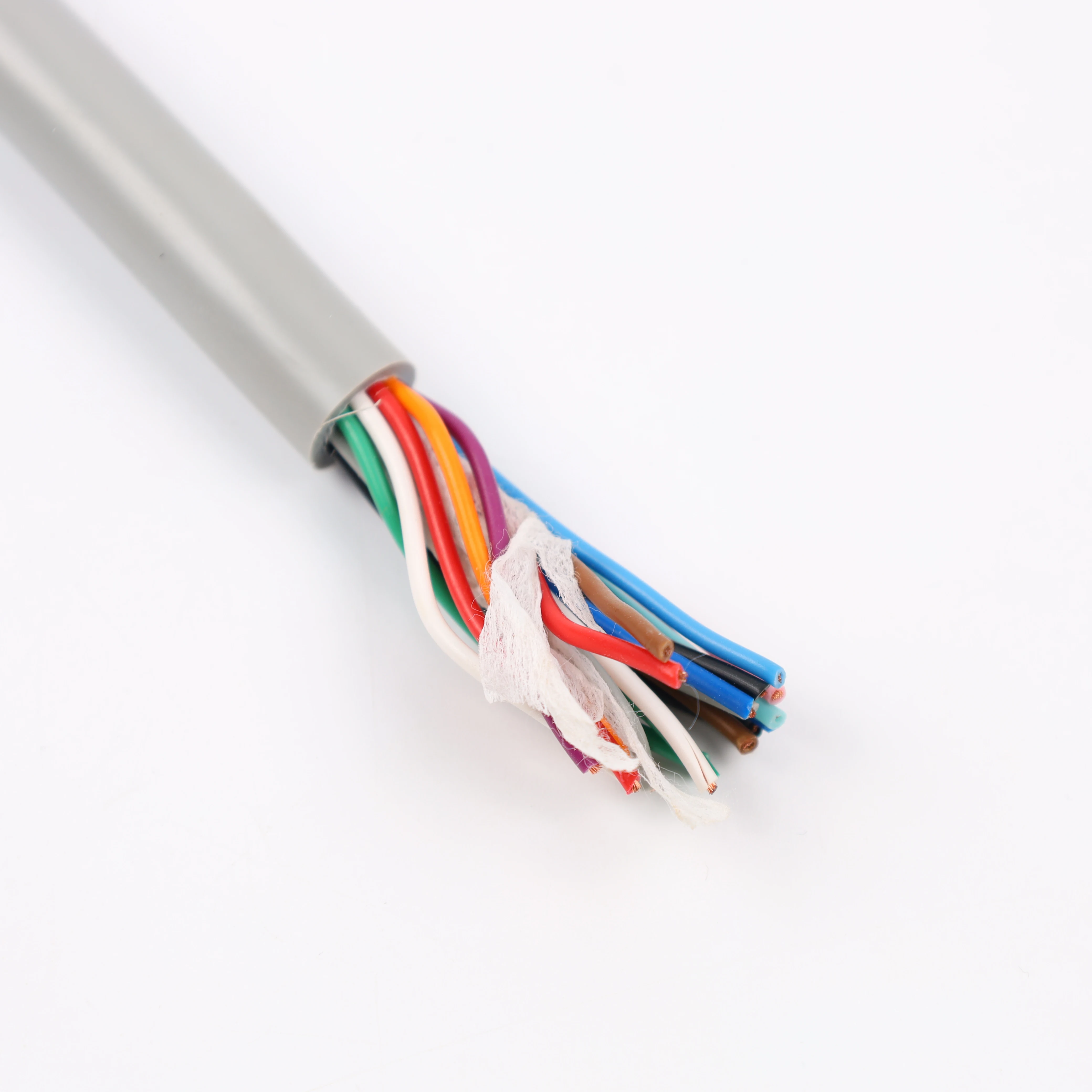 สีขาว Awm 2464 Vw 1 80c 300v 2core 18awg สายไฟฟ้า Dc สายไฟม้วน Awm 2464 ...