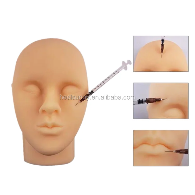 High Quality Makeup Tattoo Soft Silicone Practice Training Head Injection  Face Model - Buy Injection Face Model,Silicone Face Practice Training,Makeup  Exercise Silicone Head Model Product on 
