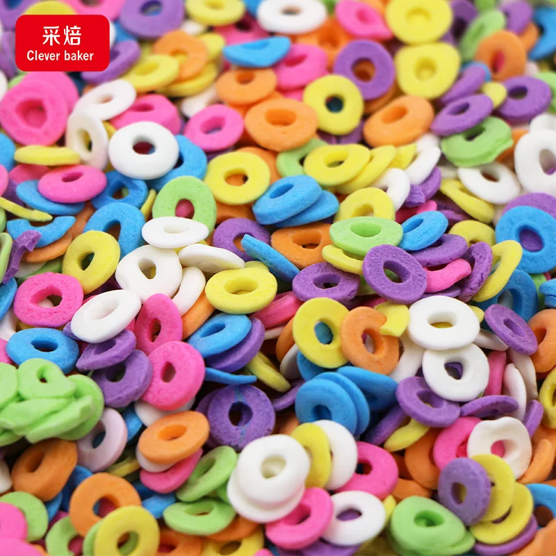 Edible Sprinkles Hollow Circle Edible Confetti Spanish Sliced Sprinkles